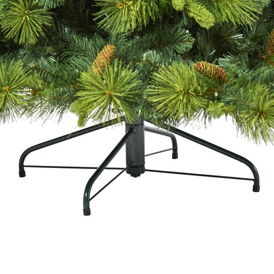 6.5ft. Pre-Lit North Carolina Mixed Pine Artificial Christmas Tree, Warm White LED Lights